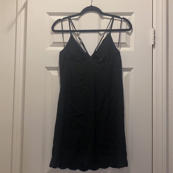 ASTR the Label Scallop Edge Silk Blend Slip Dress - Picture 6 of 7